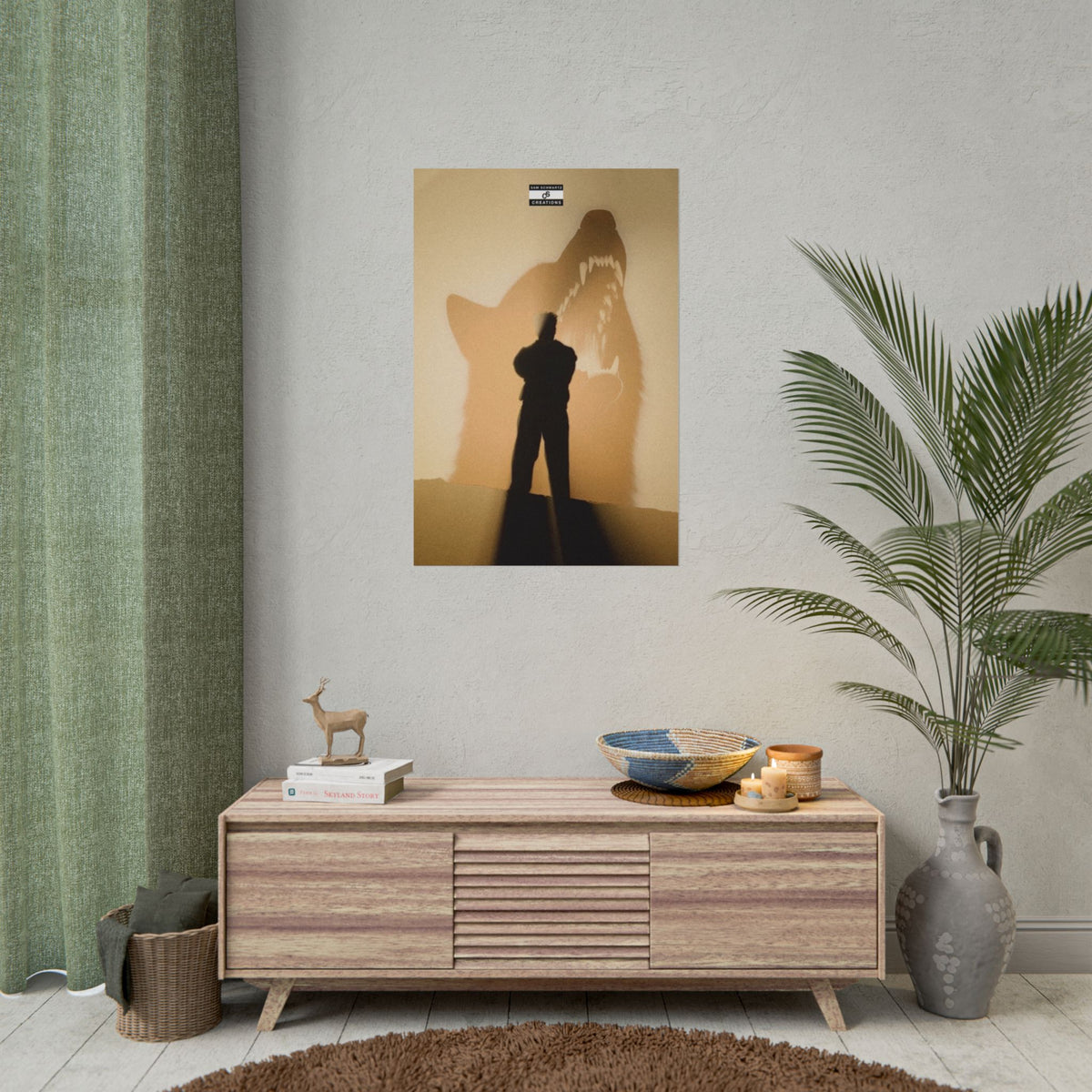 Shadow Beast Poster | Baby Keem Conceptual Music Wall Art