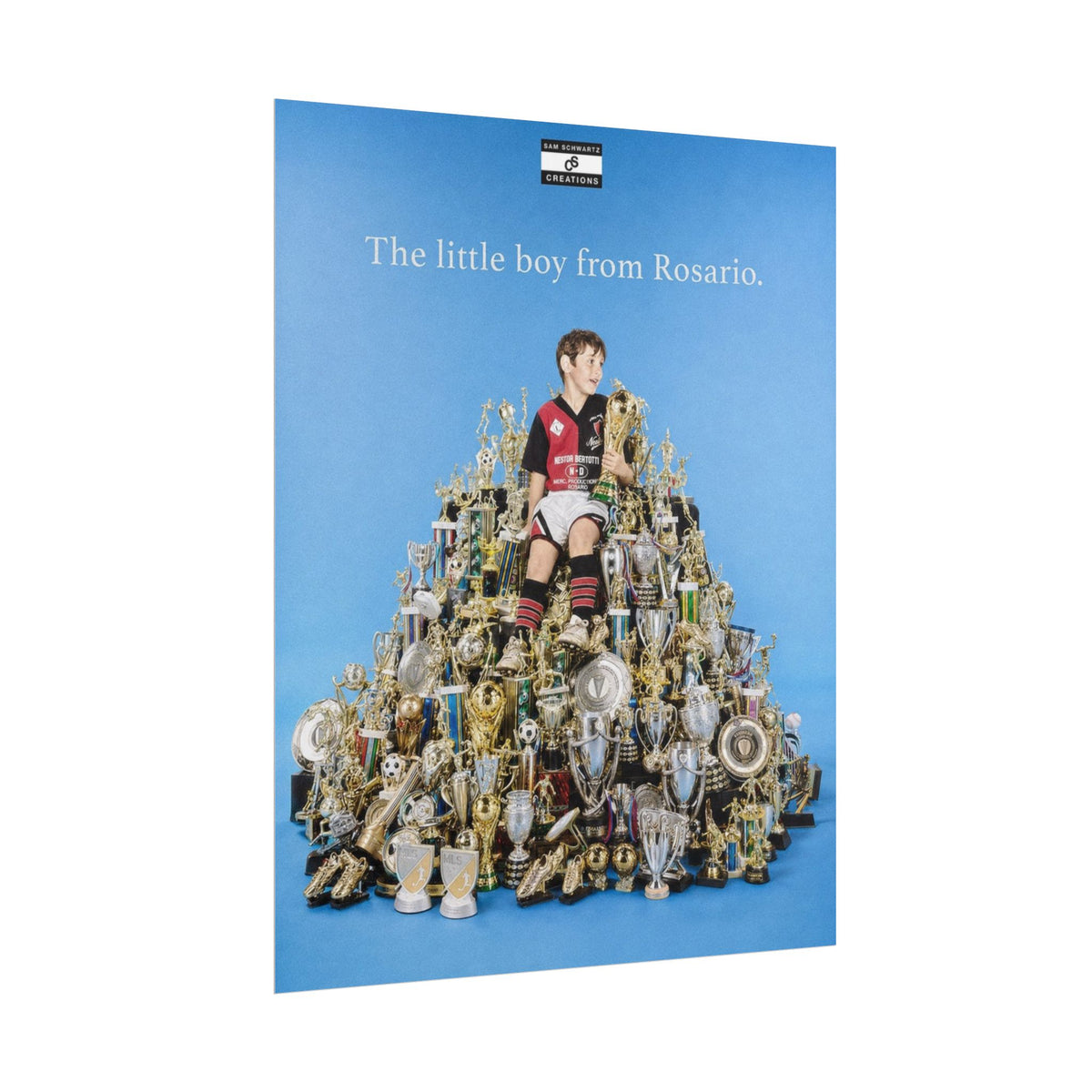 The Little Boy from Rosario Poster | Lionel Messi Football Wall Art