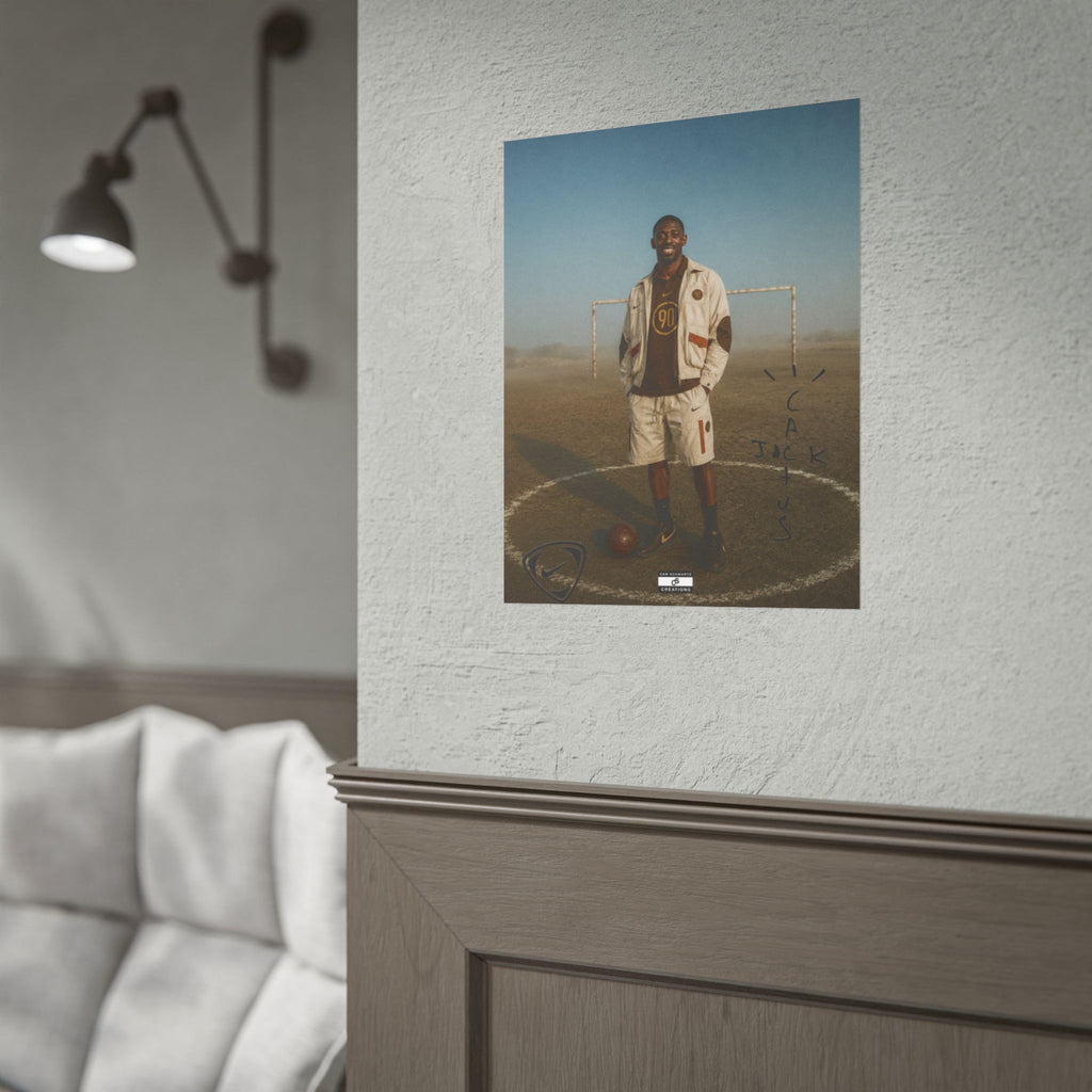 Cactus Jack 90 Poster | Ousmane Dembélé Football Wall Art