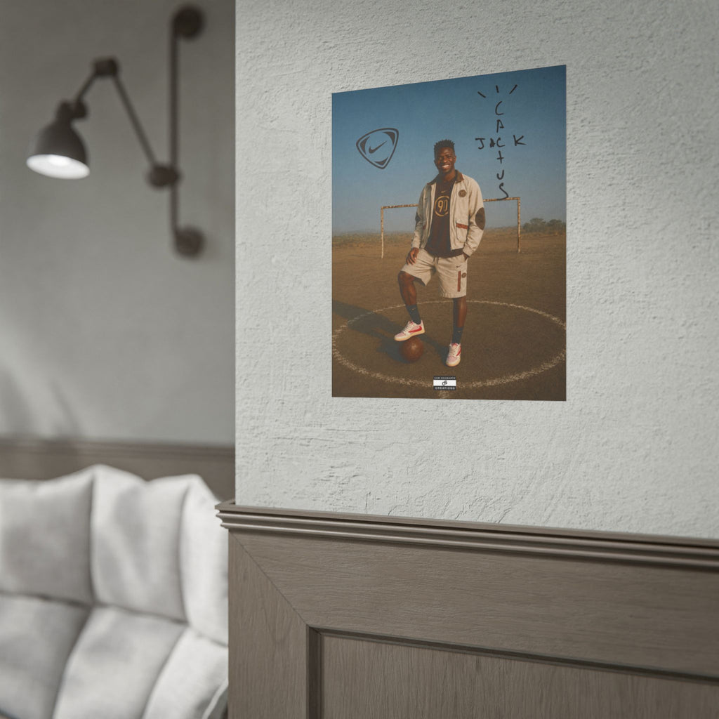 Cactus Jack 90 Poster | Vinícius Jr Football Wall Art