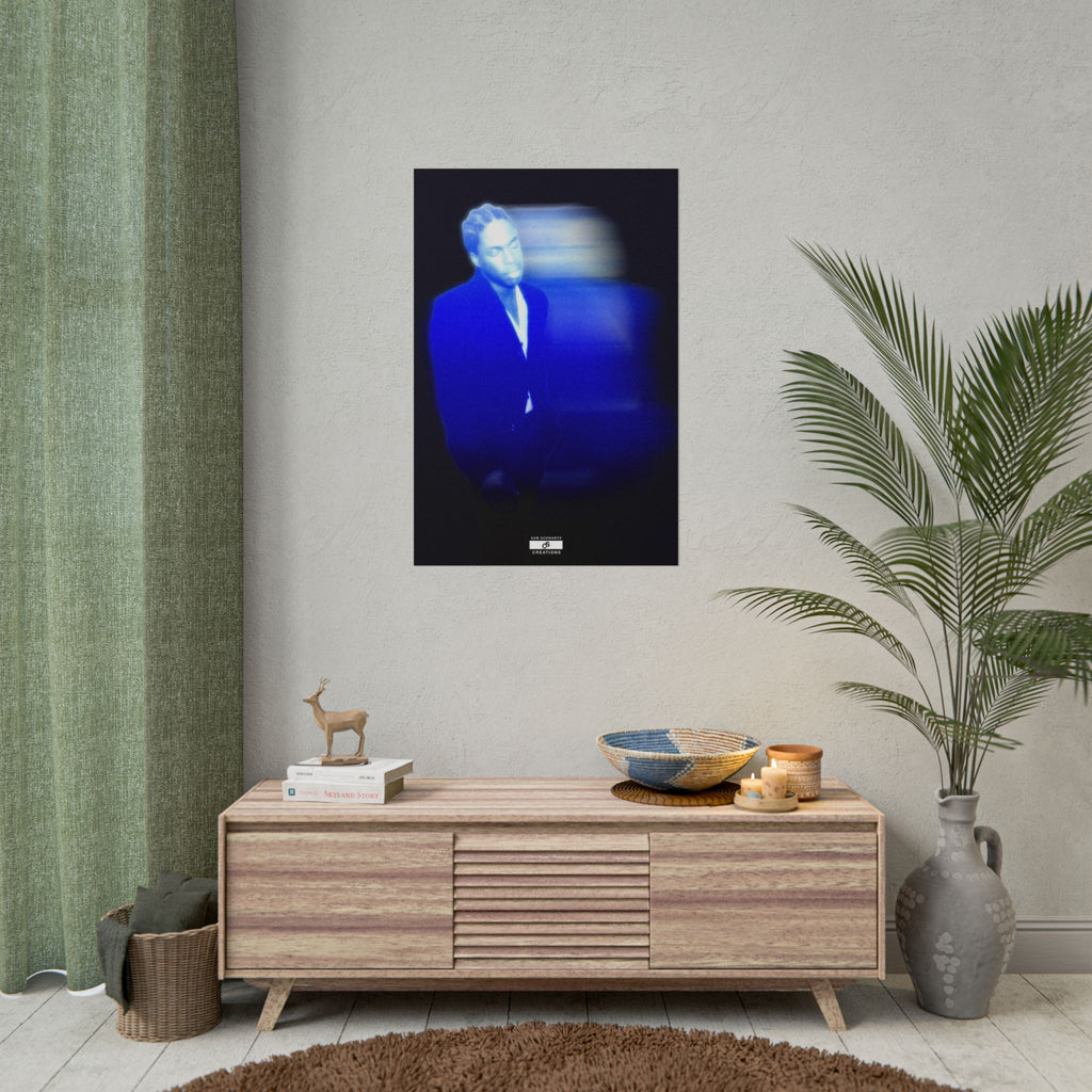 Blue Motion Poster | Contemporary Music Wall Art