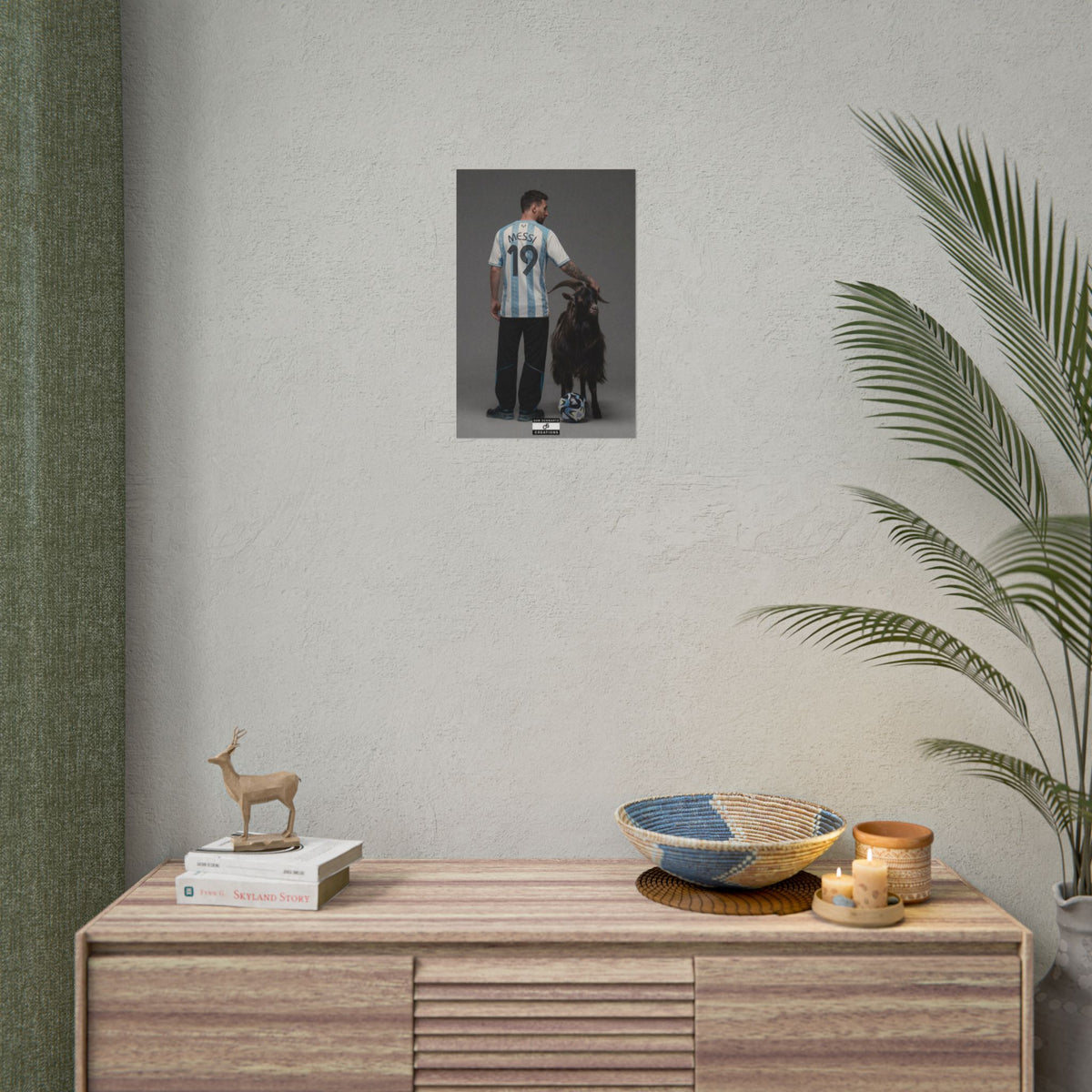 The GOAT Standard Poster | Lionel Messi Football Wall Art