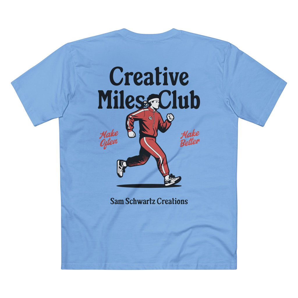 Sam Schwartz Creations "Chasing Ideas: Creative Miles Club" Graphic Tee