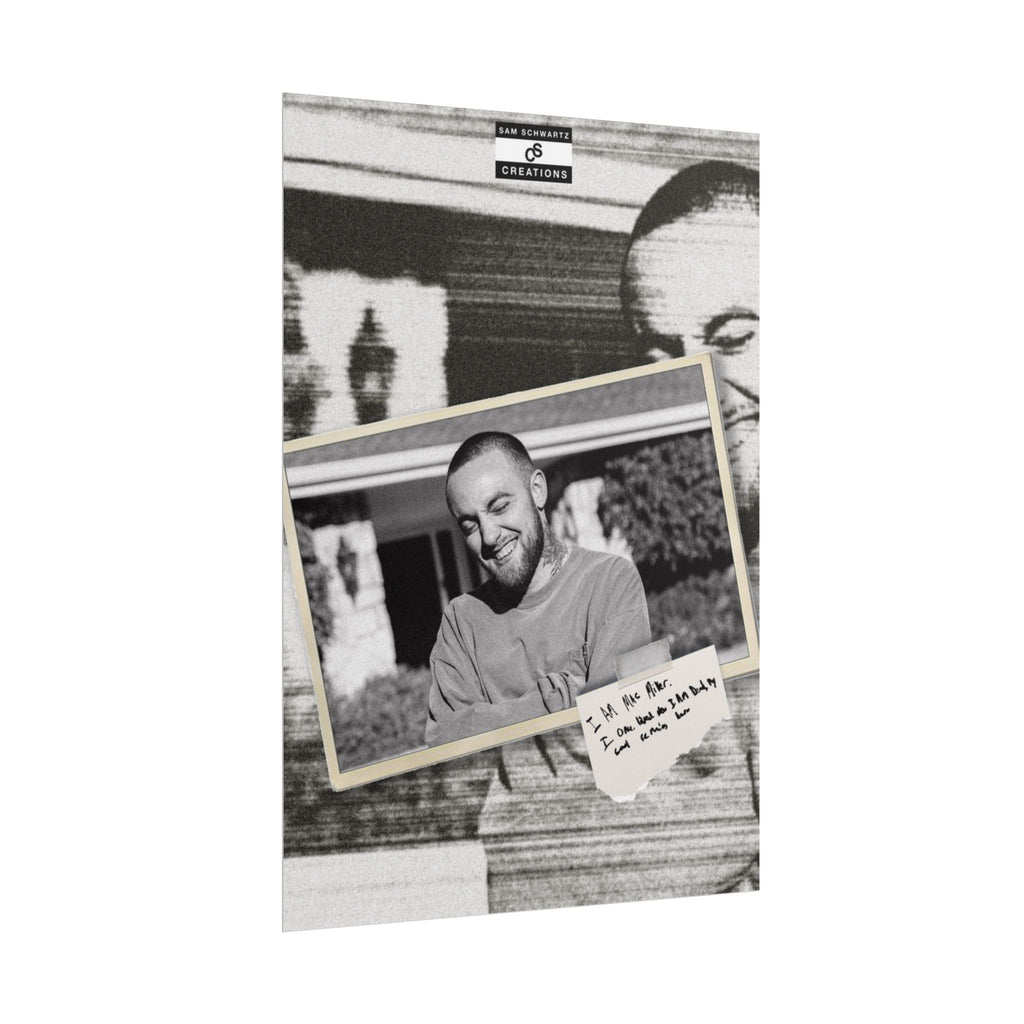 I Am Mac Miller Poster | Memorial Hip-Hop Wall Art