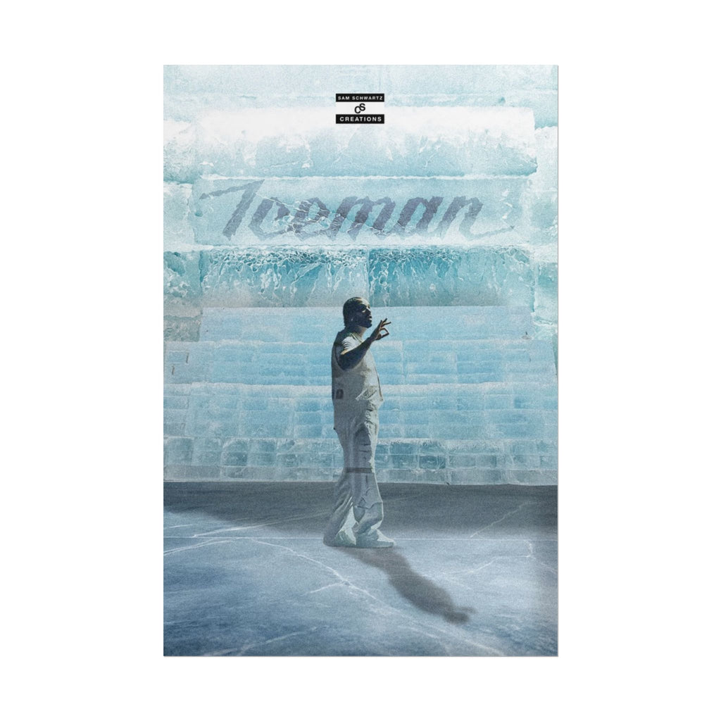 Cold Blooded Poster | Football Player Ice Chamber Wall Art