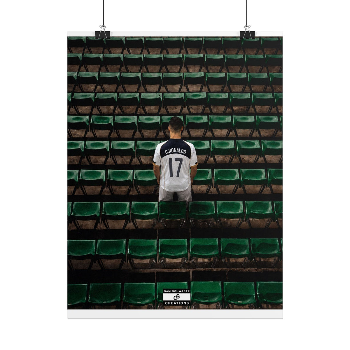 Before the Noise Poster | Young Cristiano Ronaldo Football Wall Art
