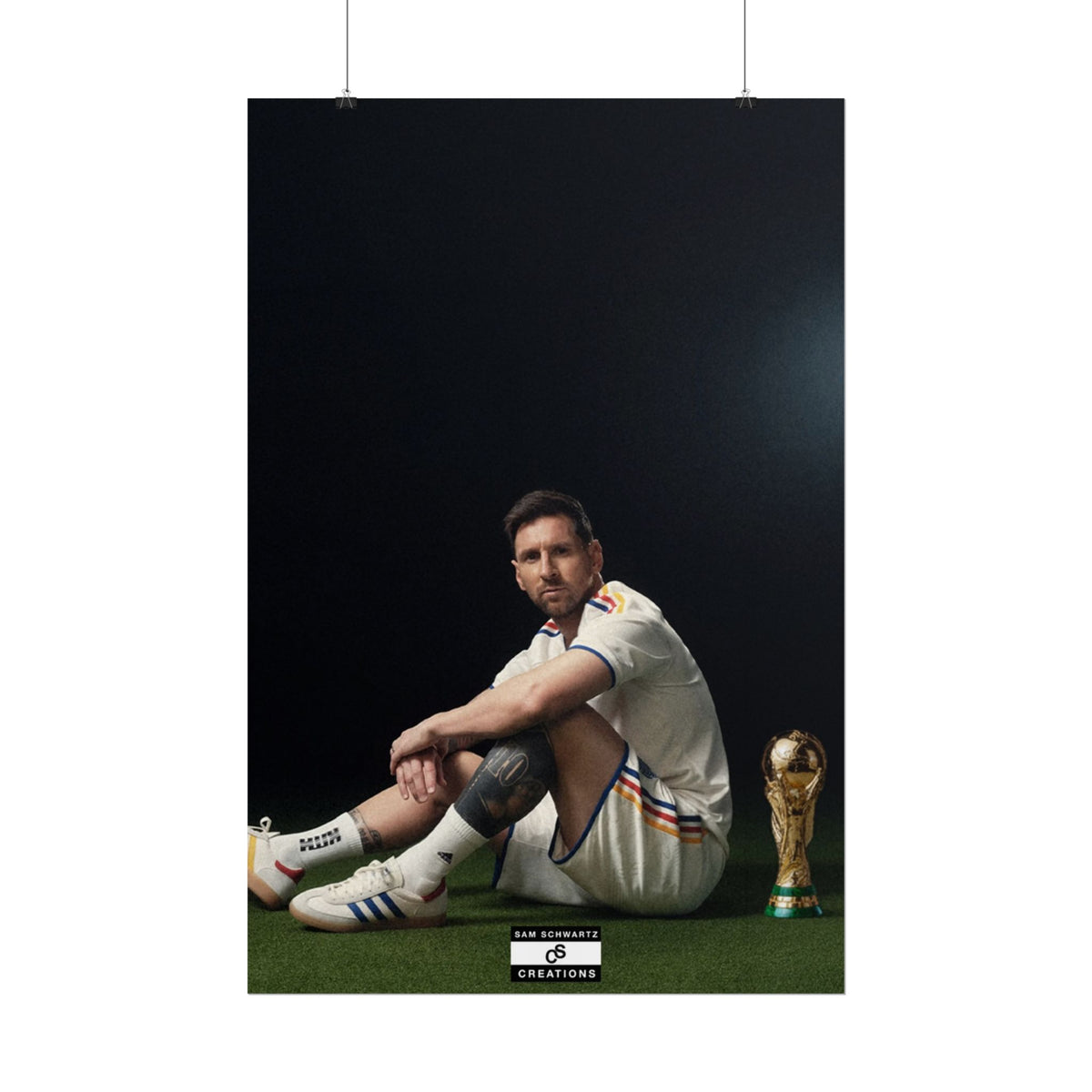 At the Summit Poster | Lionel Messi World Cup Wall Art