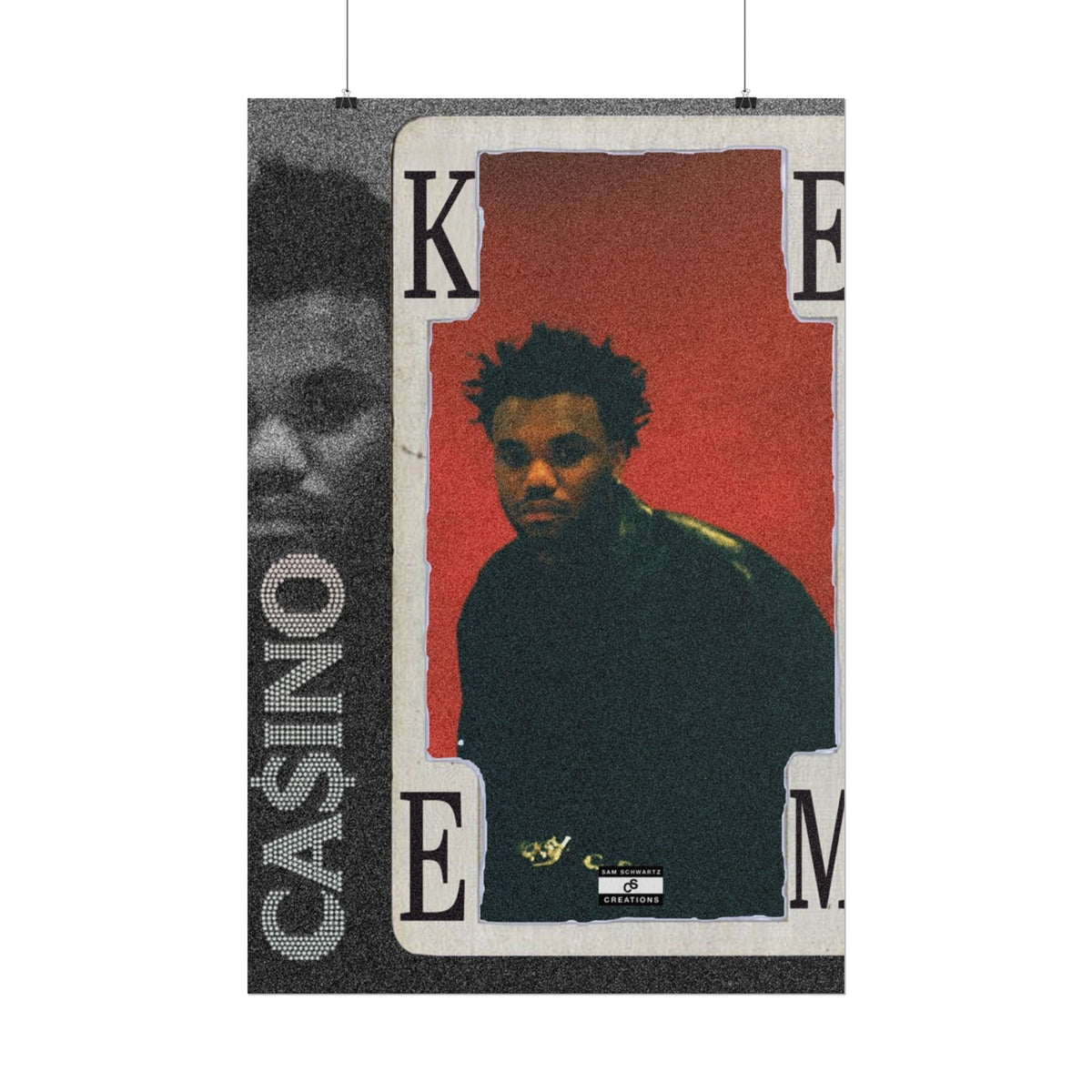 Casino Card Poster | Music Artist Playing Card Wall Art