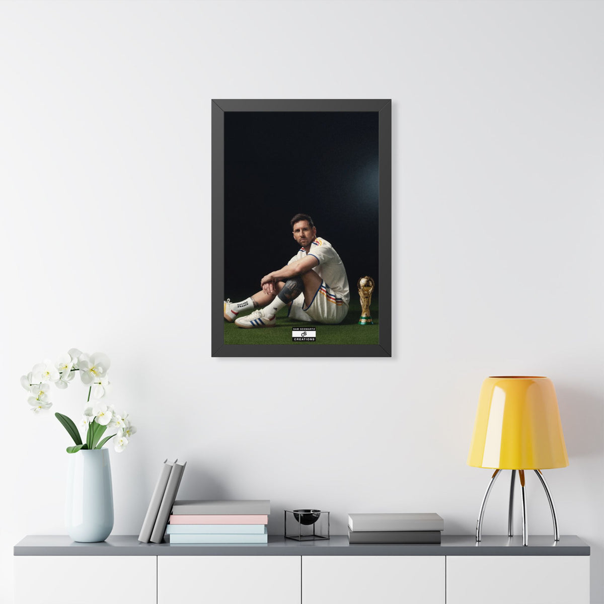 Messi x World Cup Framed Poster — Framed GOAT Wall Art