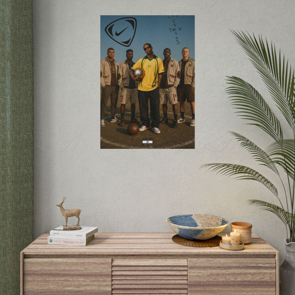 Cactus 90 Poster | Travis Scott and Football Icons Wall Art