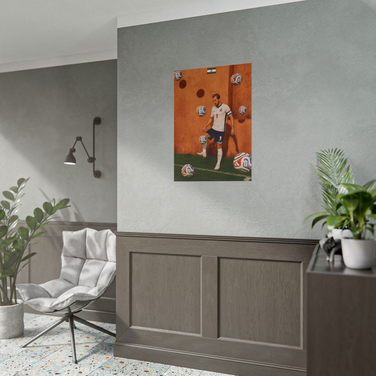 Captain’s Touch Poster | Harry Kane England Football Wall Art