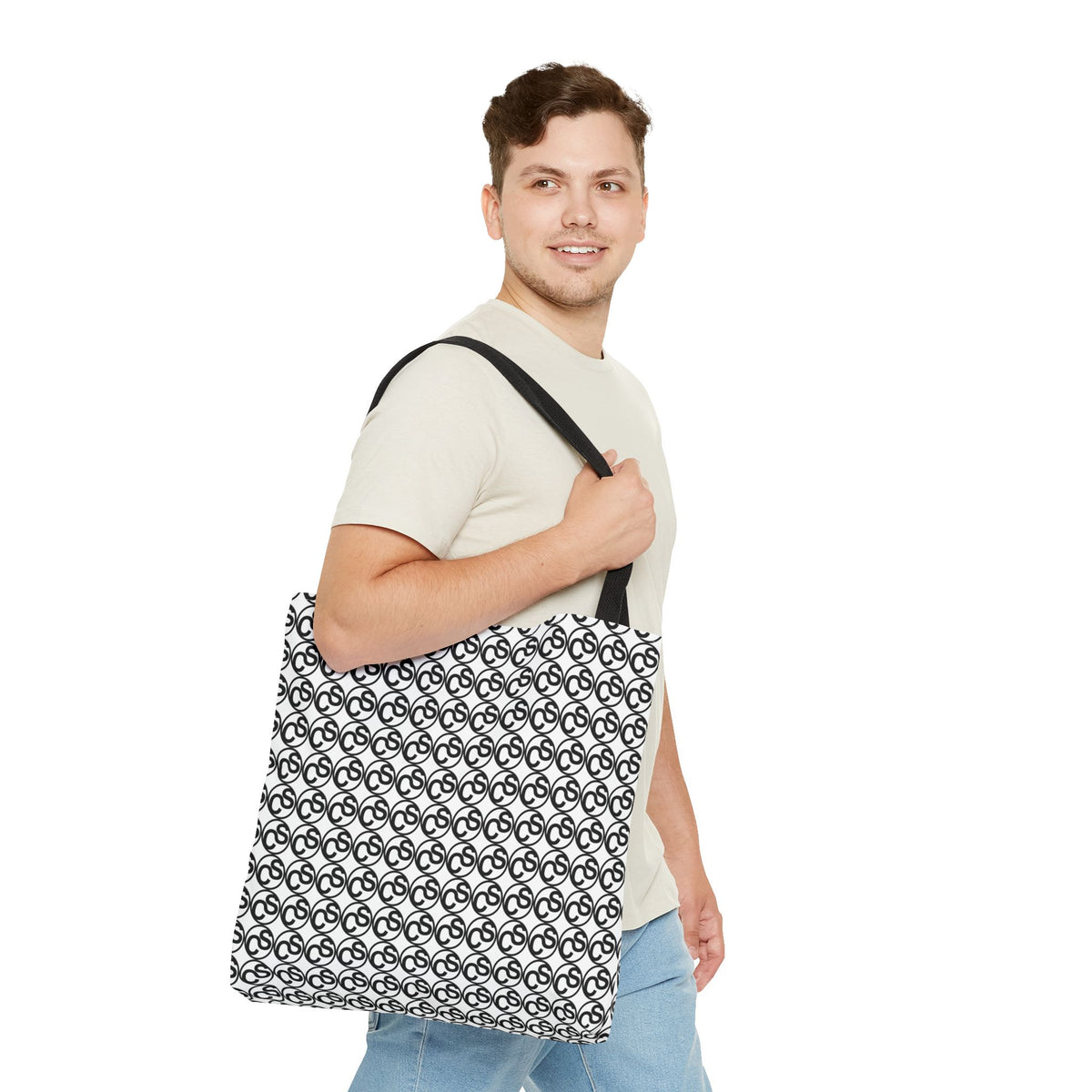 Sam Schwartz Creations Monogram Pattern Tote Bag