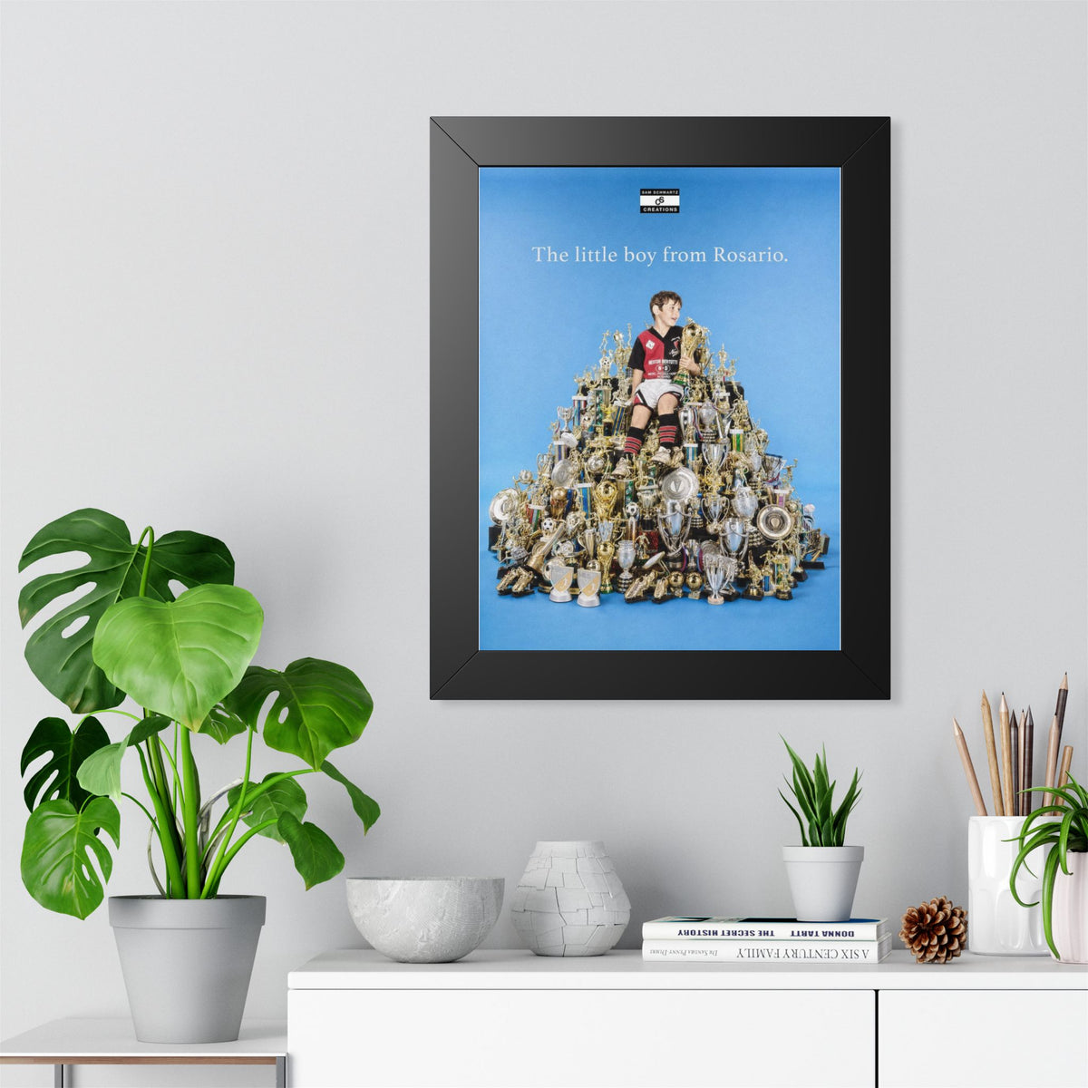 The Little Boy From Rosario Framed Poster — Framed GOAT Wall Art