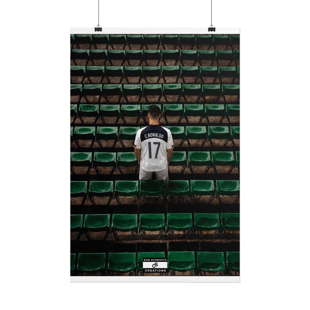 Before the Noise Poster | Young Cristiano Ronaldo Football Wall Art