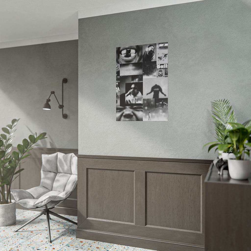 Bully Archive Poster | Experimental Kanye West Music Collage Wall Art