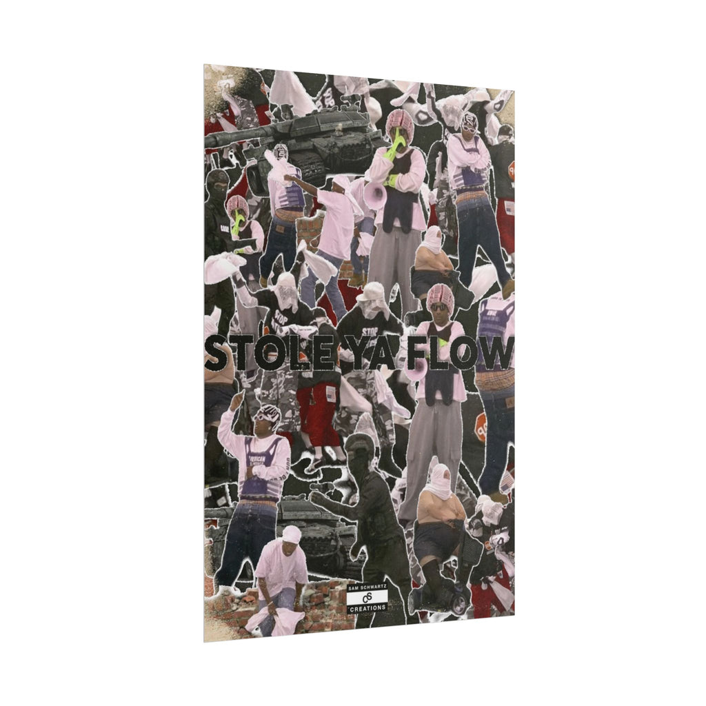 Stole Ya Flow Poster | Underground Hip-Hop Collage Wall Art