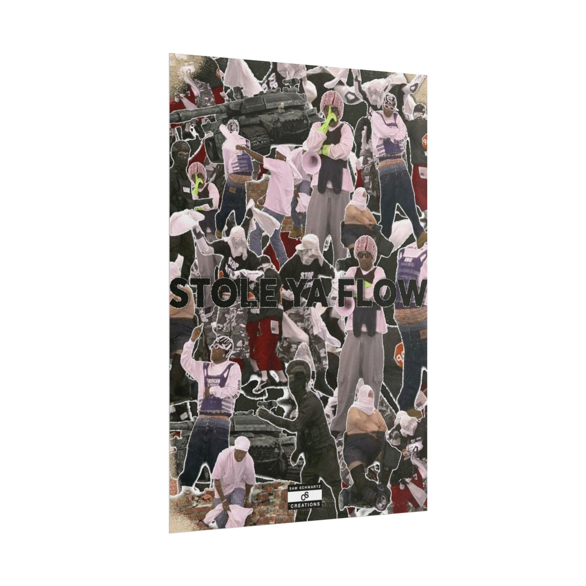 Stole Ya Flow Poster | Underground Hip-Hop Collage Wall Art