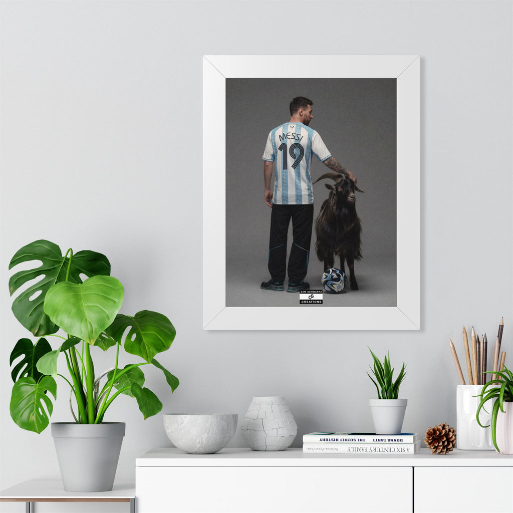 GOAT x GOAT — Framed Messi Wall Art