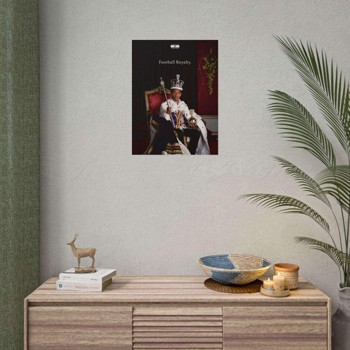 Football Royalty Rolled Poster