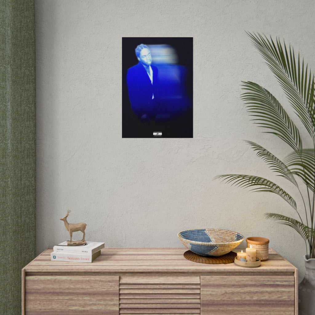 Blue Motion Poster | Contemporary Music Wall Art