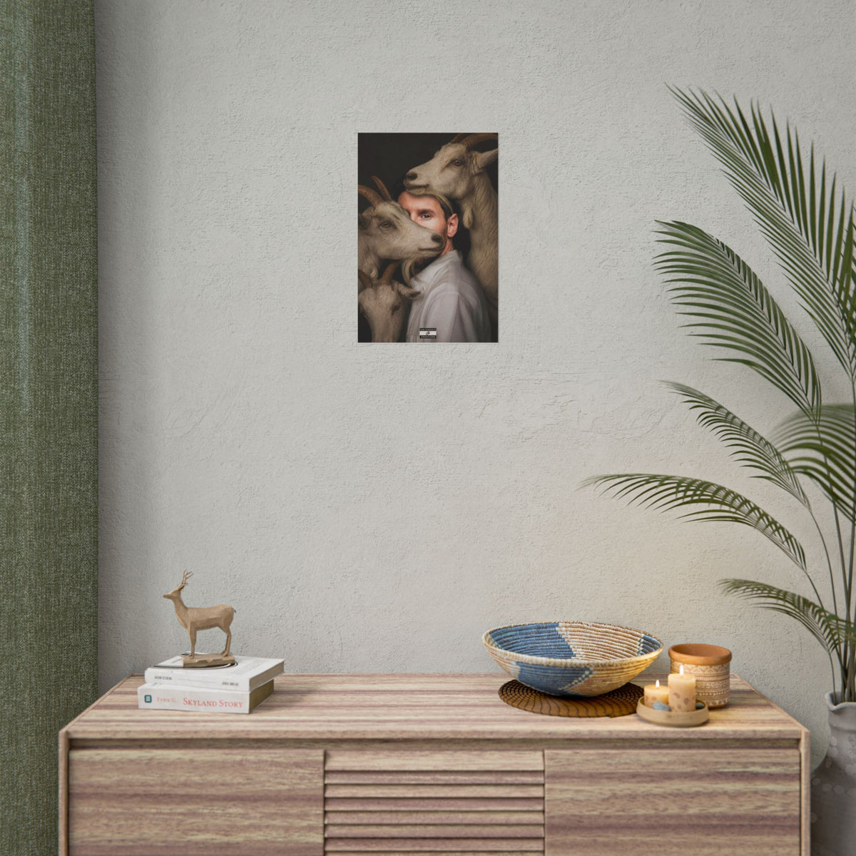 Among the GOATs Poster | Lionel Messi Football Wall Art