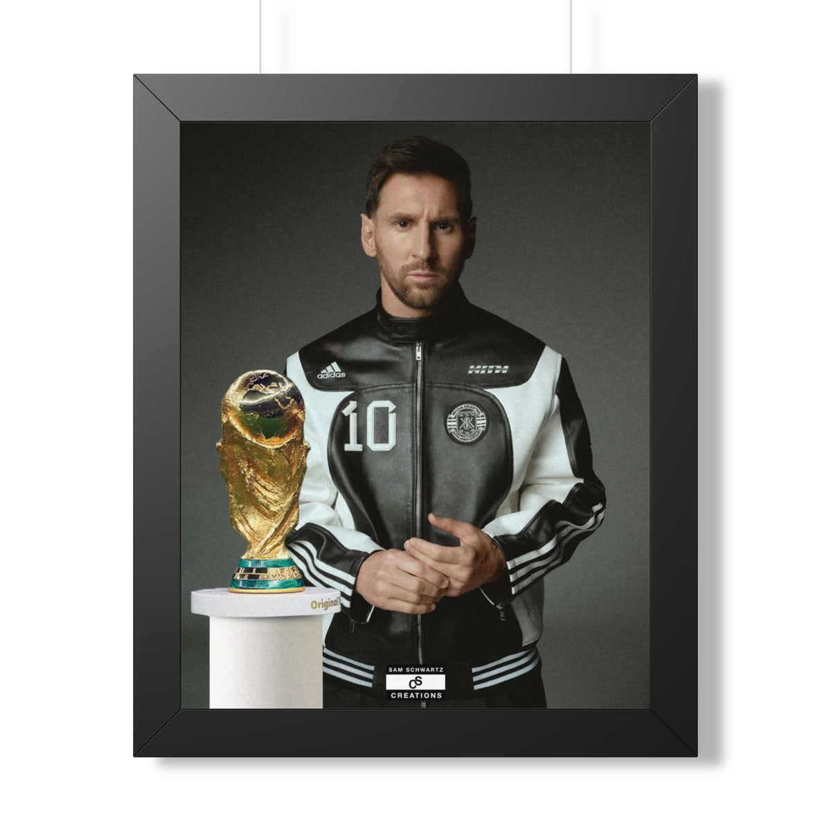 Messi x W.C Framed Poster — Framed GOAT Wall Art