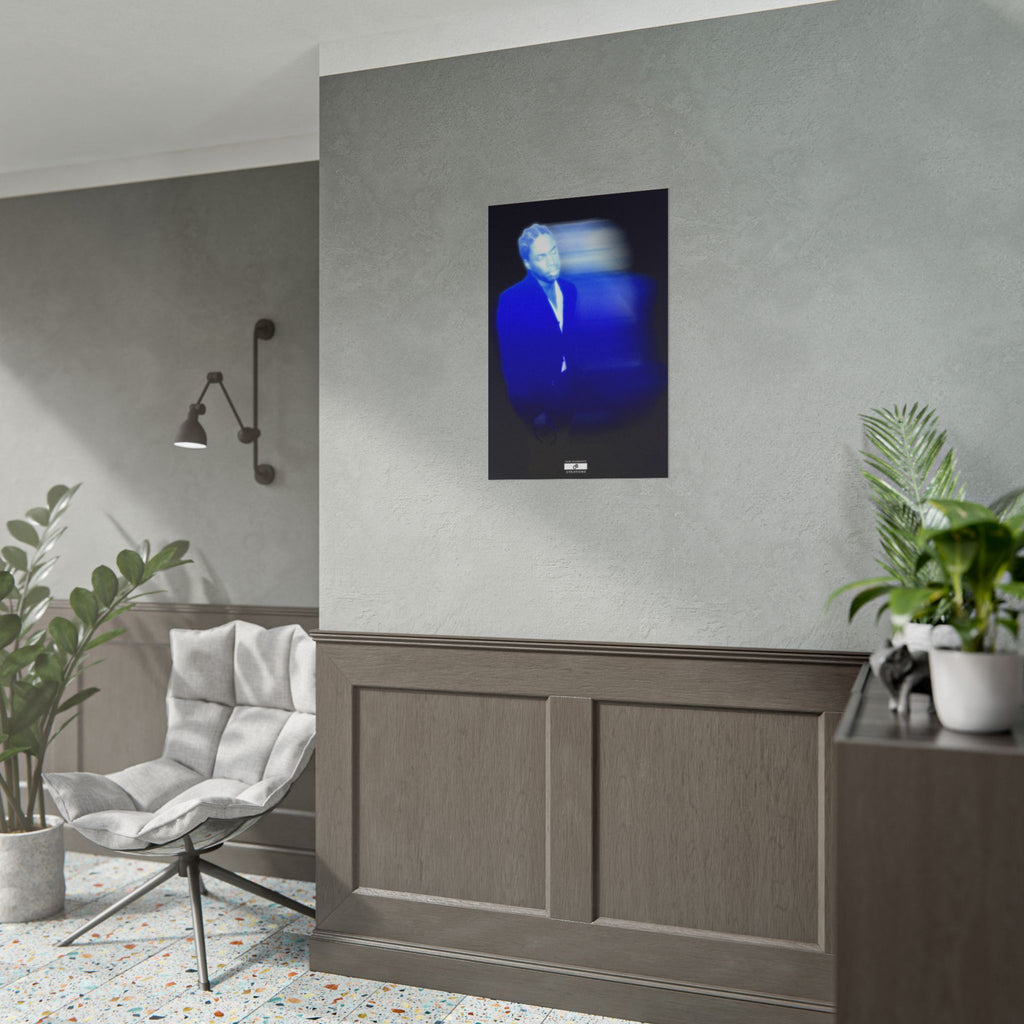 Blue Motion Poster | Contemporary Music Wall Art