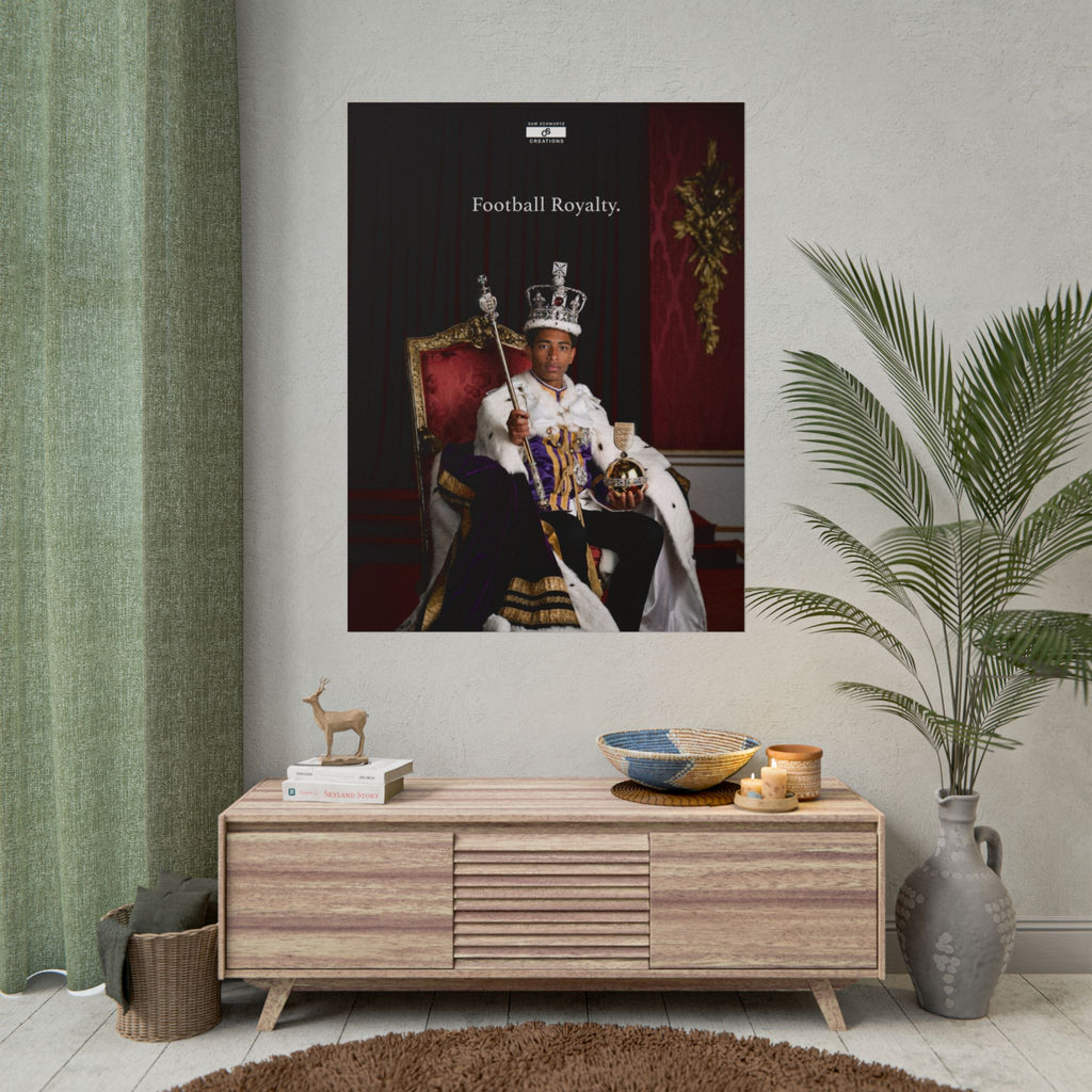 Football Royalty Rolled Poster