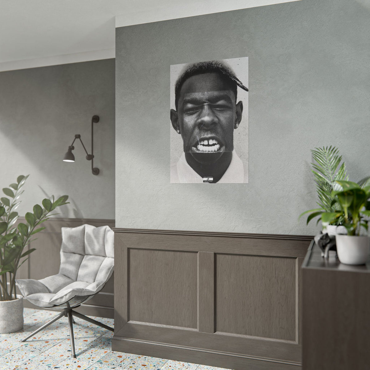 Monochrome Tyler Poster | Tyler, The Creator Art