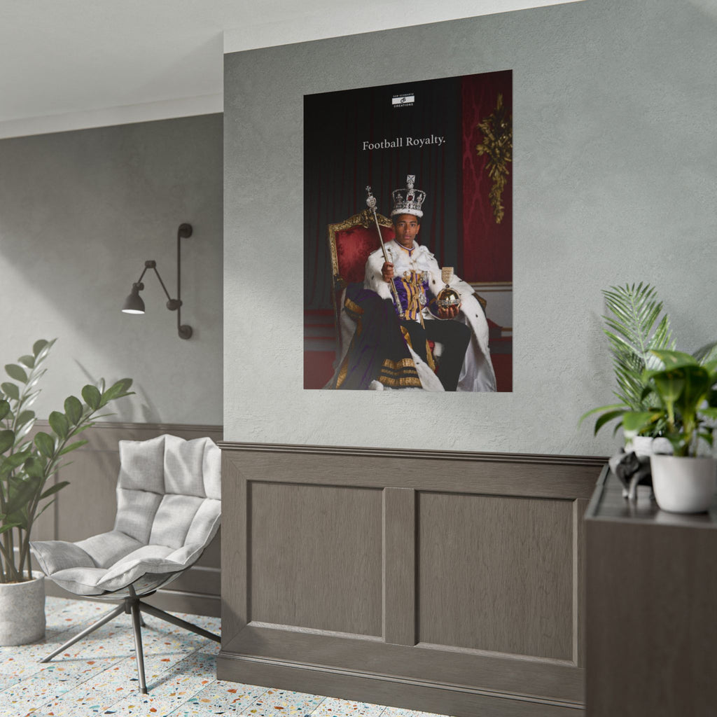 Football Royalty Rolled Poster