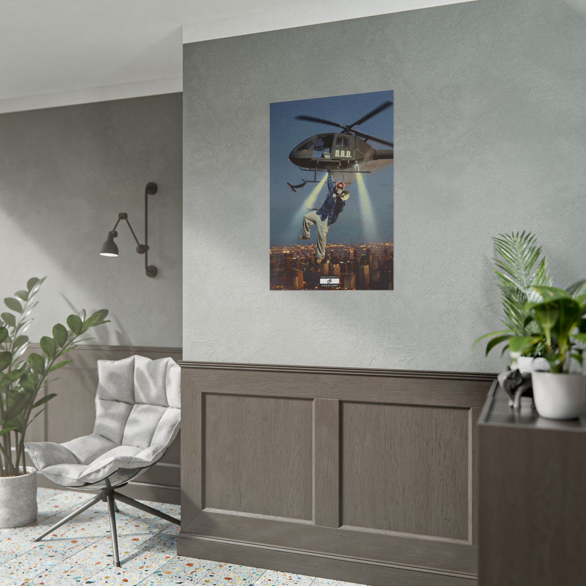Don't Be Dumb Poster | Helicopter Music Culture Wall Art