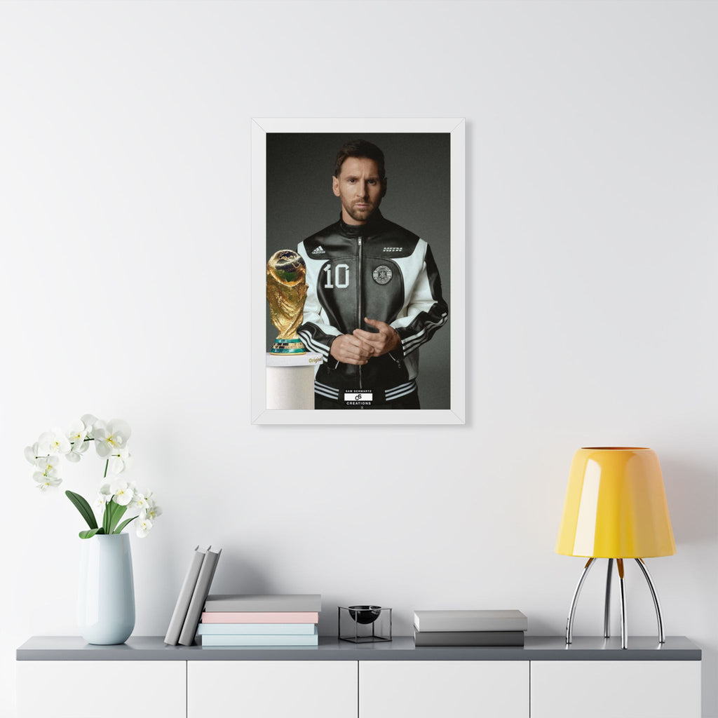 Messi x W.C Framed Poster — Framed GOAT Wall Art