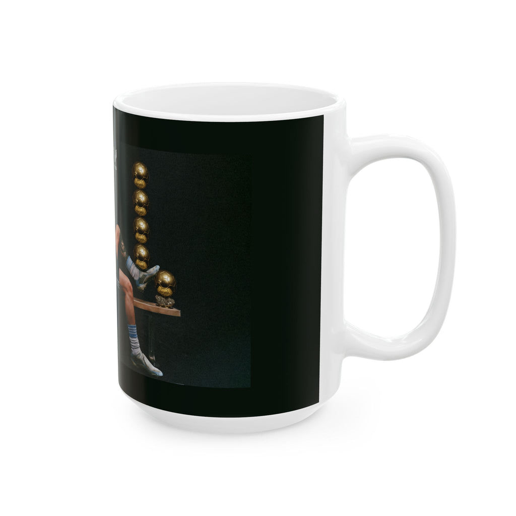 Soccer Champion Ceramic Mug — Relaxing Goalkeeper Design (11oz, 15oz)