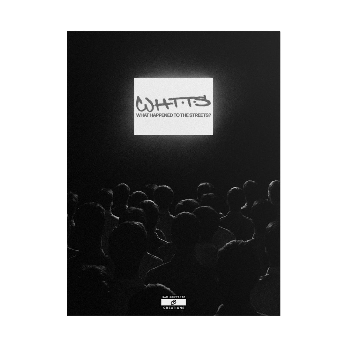 Street Crowd Poster | Underground Hip-Hop Wall Art