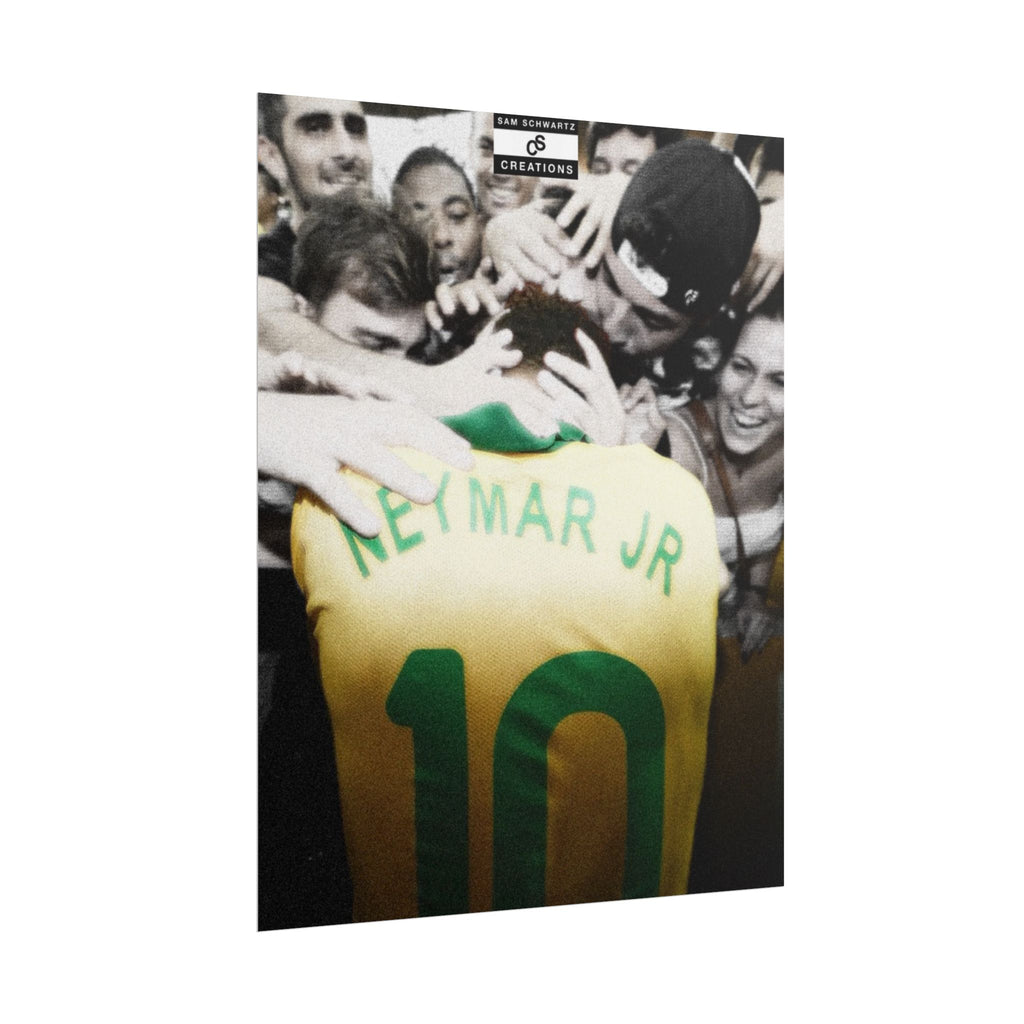 The People’s Number 10 Poster | Neymar Jr Brazil Football Wall Art