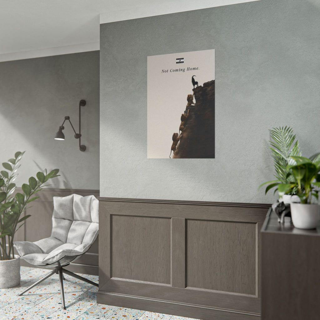 Not Coming Home Poster | England Football Lion and GOAT Wall Art