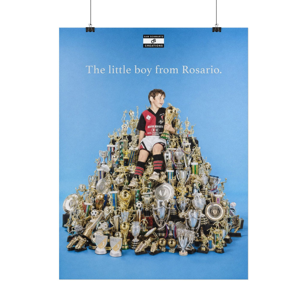 The Little Boy from Rosario Poster | Lionel Messi Football Wall Art