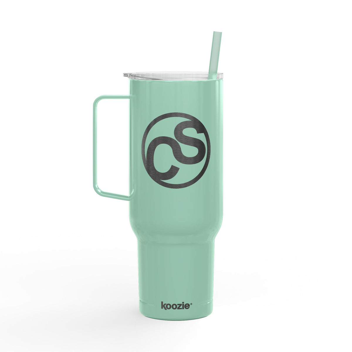 40oz Engraved Sam Schwartz Creations Insulated Tumbler with Handle & Lid — Stainless Travel Cup