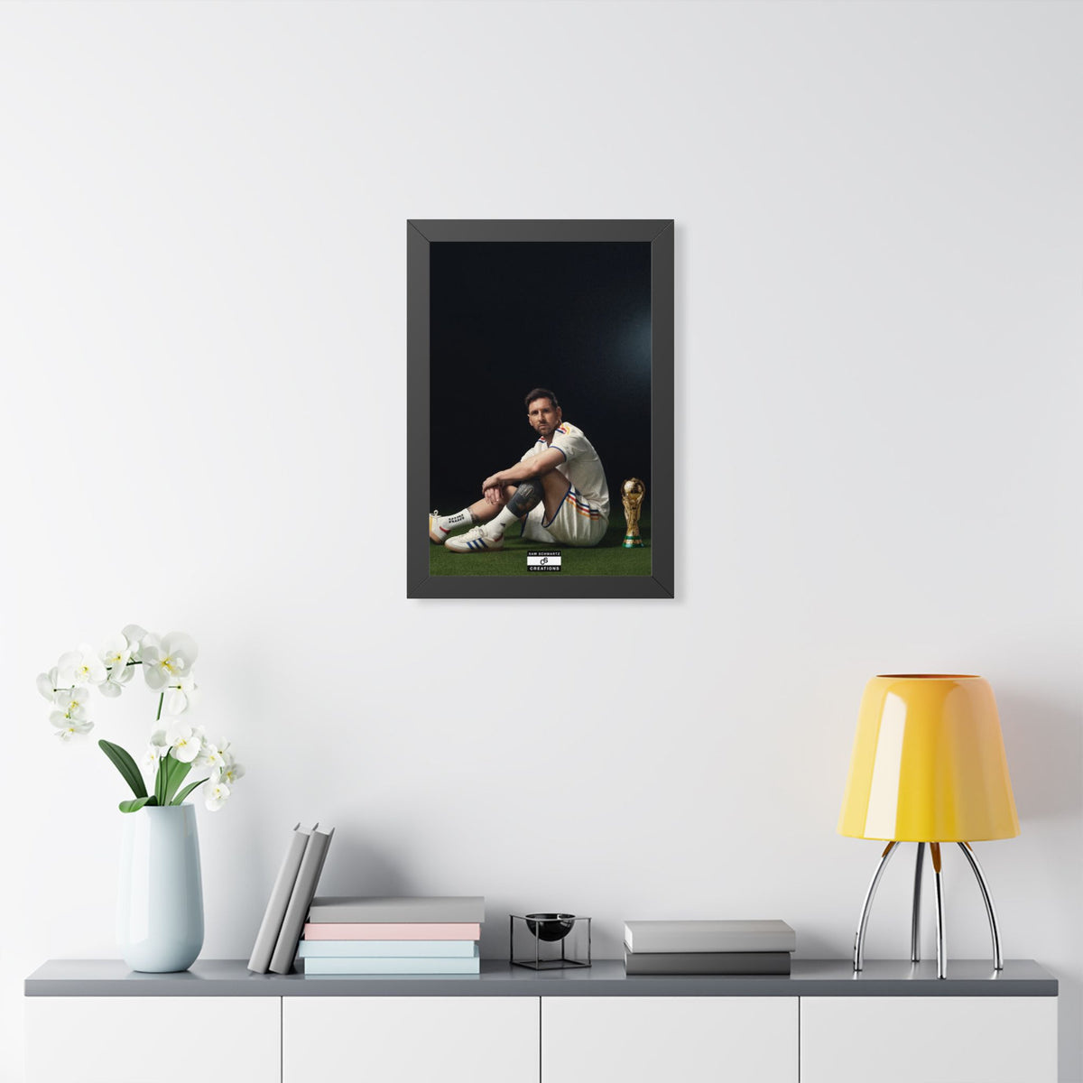 Messi x World Cup Framed Poster — Framed GOAT Wall Art