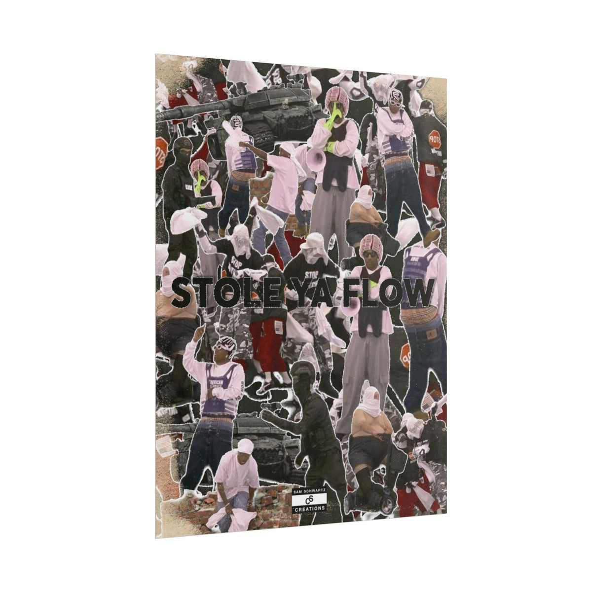 Stole Ya Flow Poster | Underground Hip-Hop Collage Wall Art