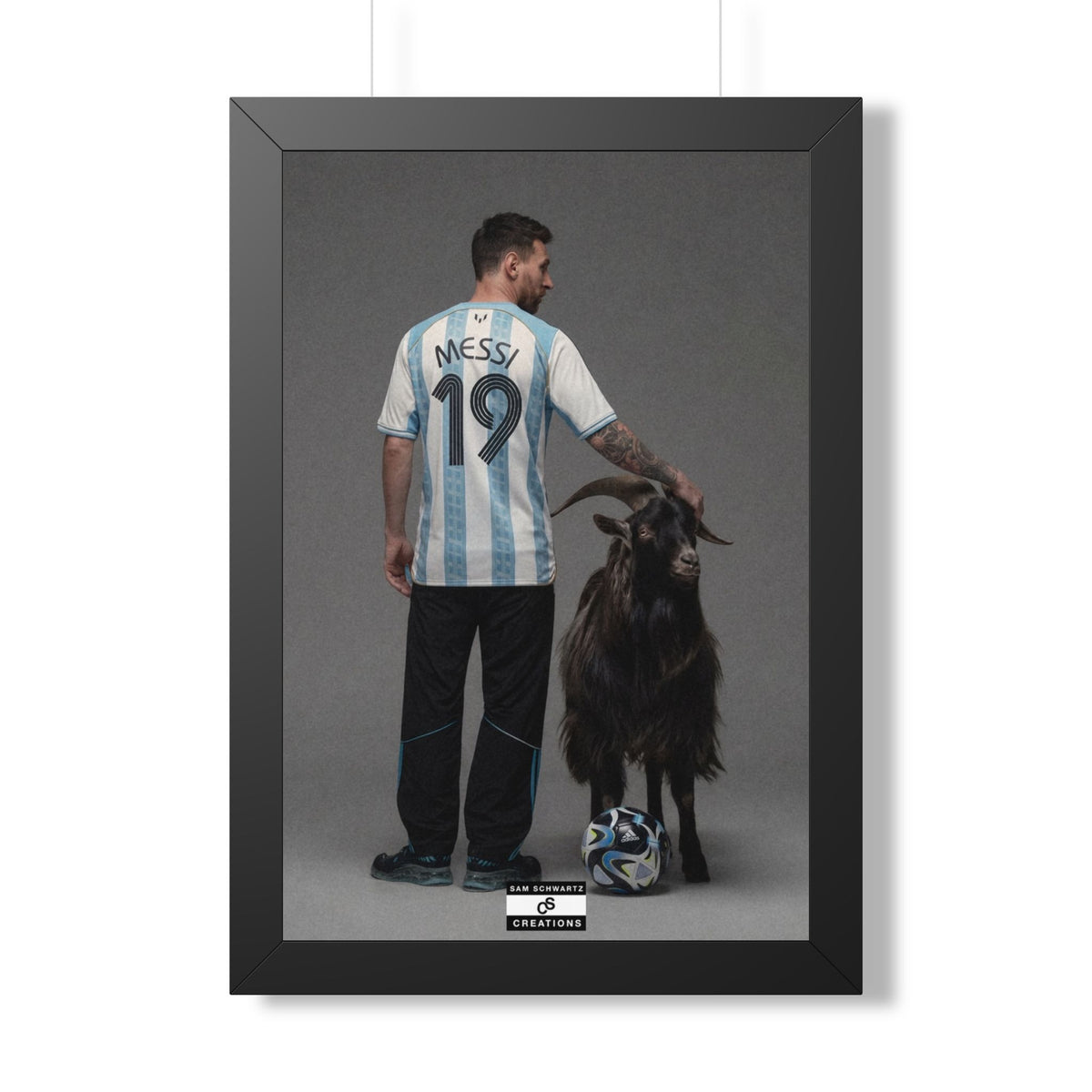 GOAT x GOAT — Framed Messi Wall Art