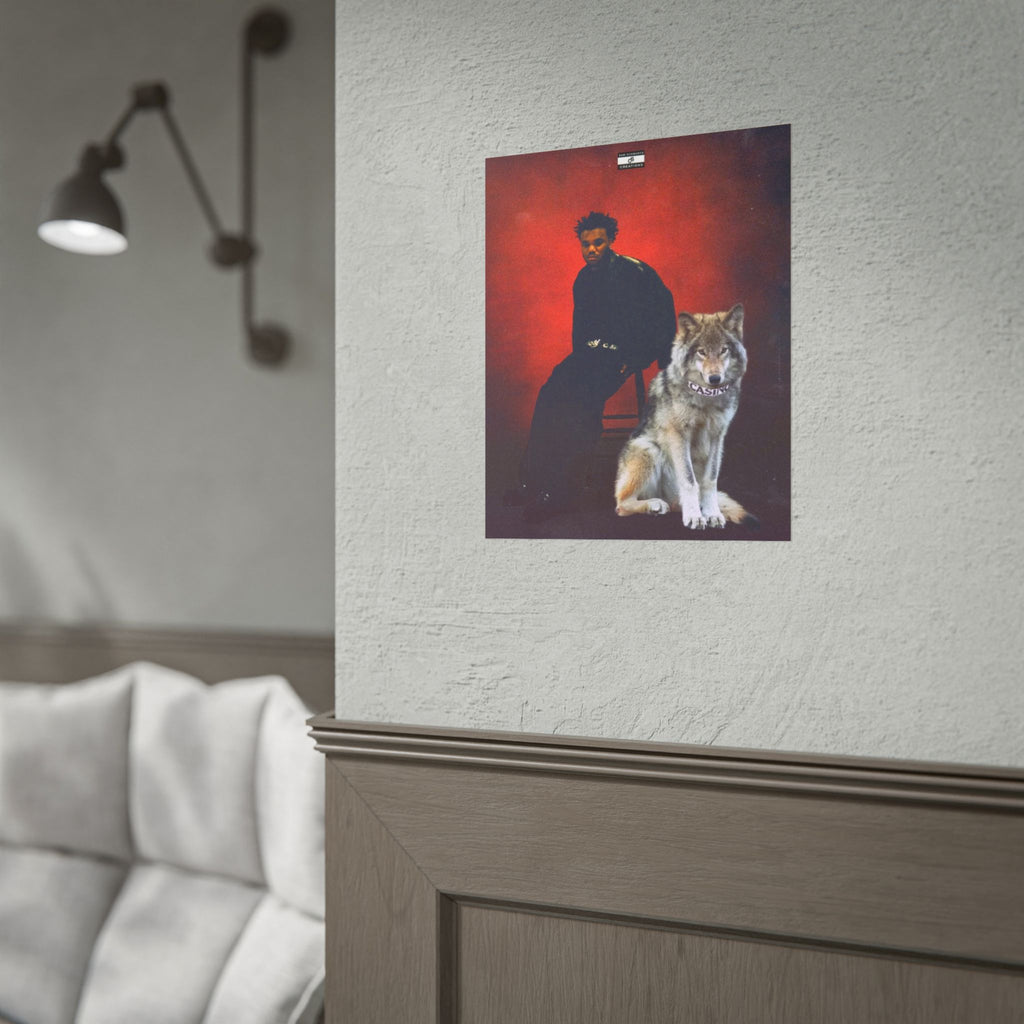 Casino Wolf Poster | Music Baby Keem and Wolf Wall Art