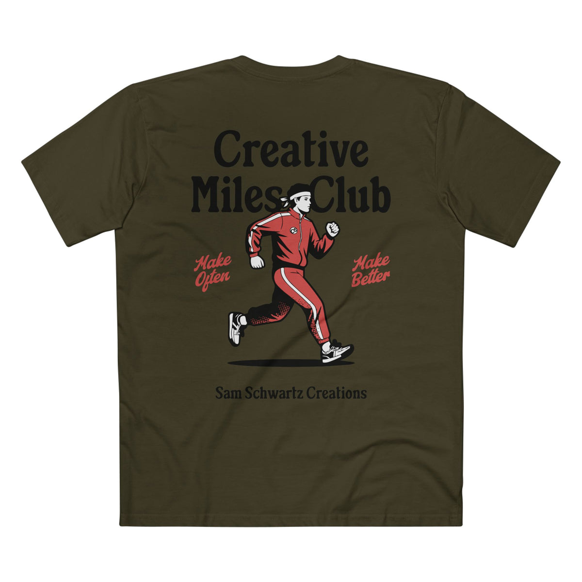 Sam Schwartz Creations "Chasing Ideas: Creative Miles Club" Graphic Tee