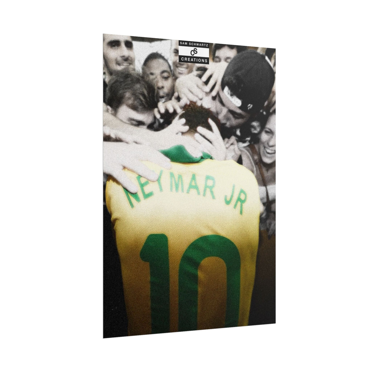 The People’s Number 10 Poster | Neymar Jr Brazil Football Wall Art