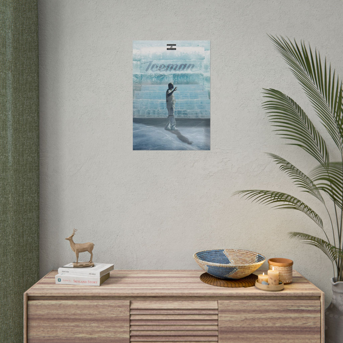 Cold Blooded Poster | Football Player Ice Chamber Wall Art