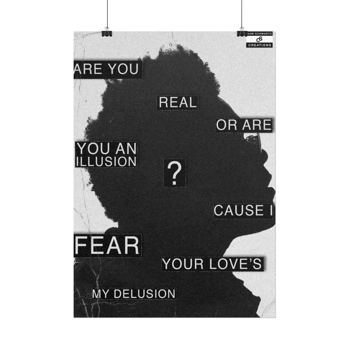 Are You Real Poster | Conceptual The Weeknd Hip-Hop Wall Art