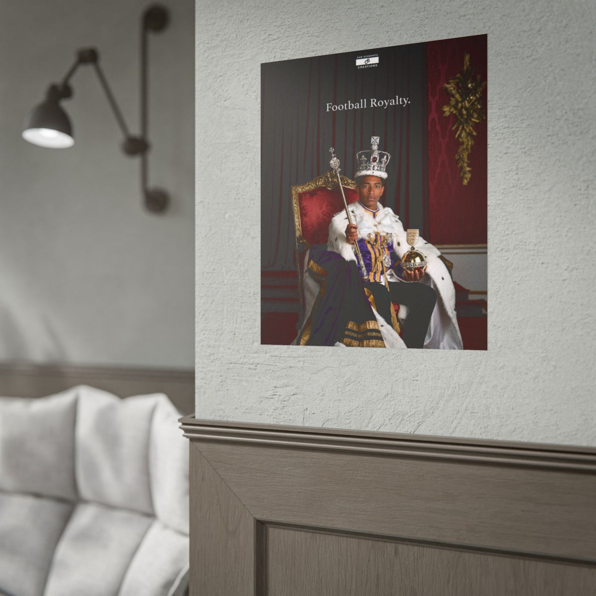 Football Royalty Rolled Poster