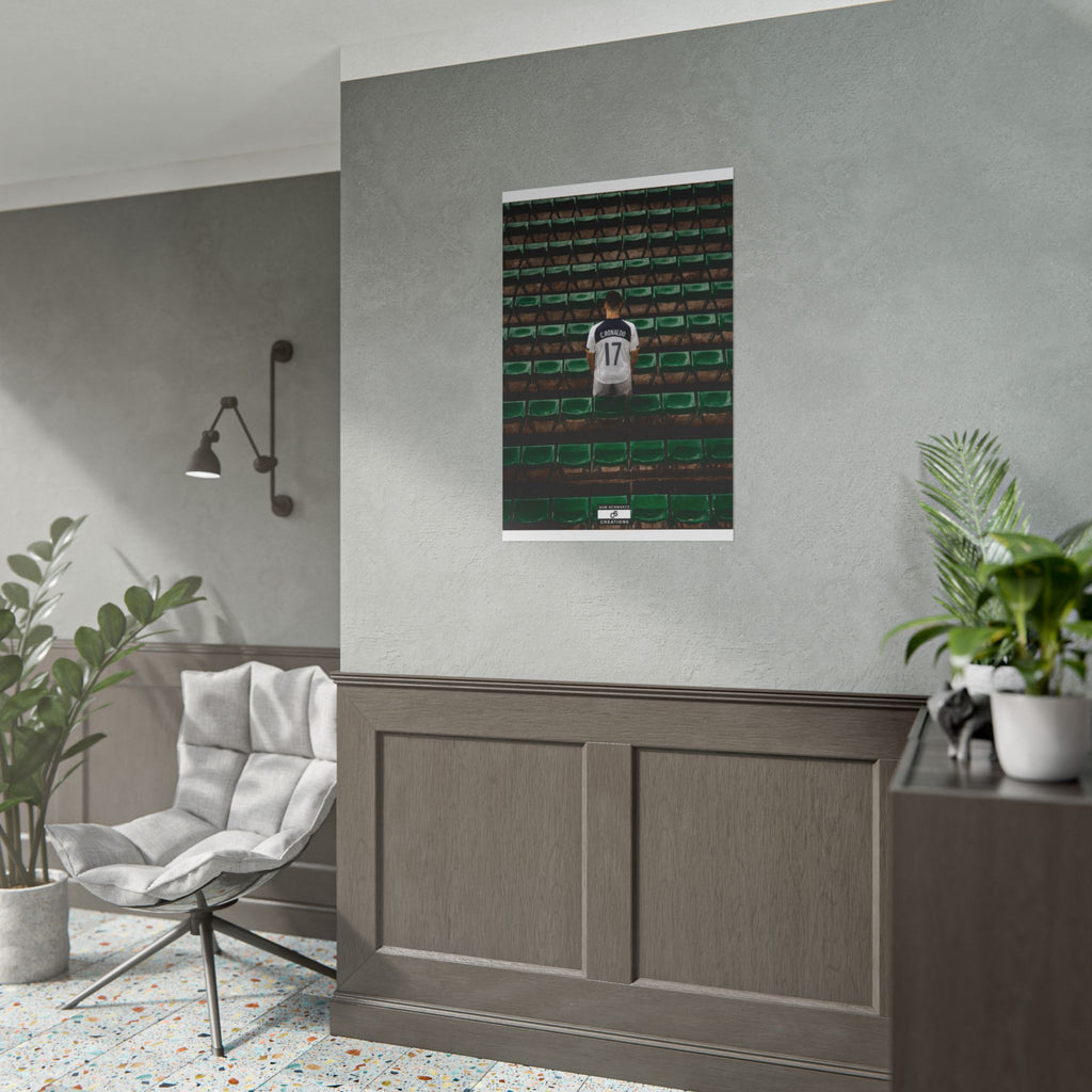 Before the Noise Poster | Young Cristiano Ronaldo Football Wall Art