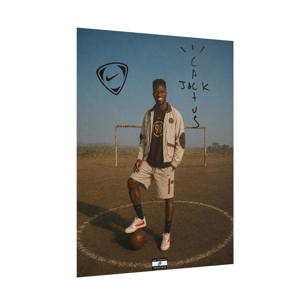 Cactus Jack 90 Poster | Vinícius Jr Football Wall Art