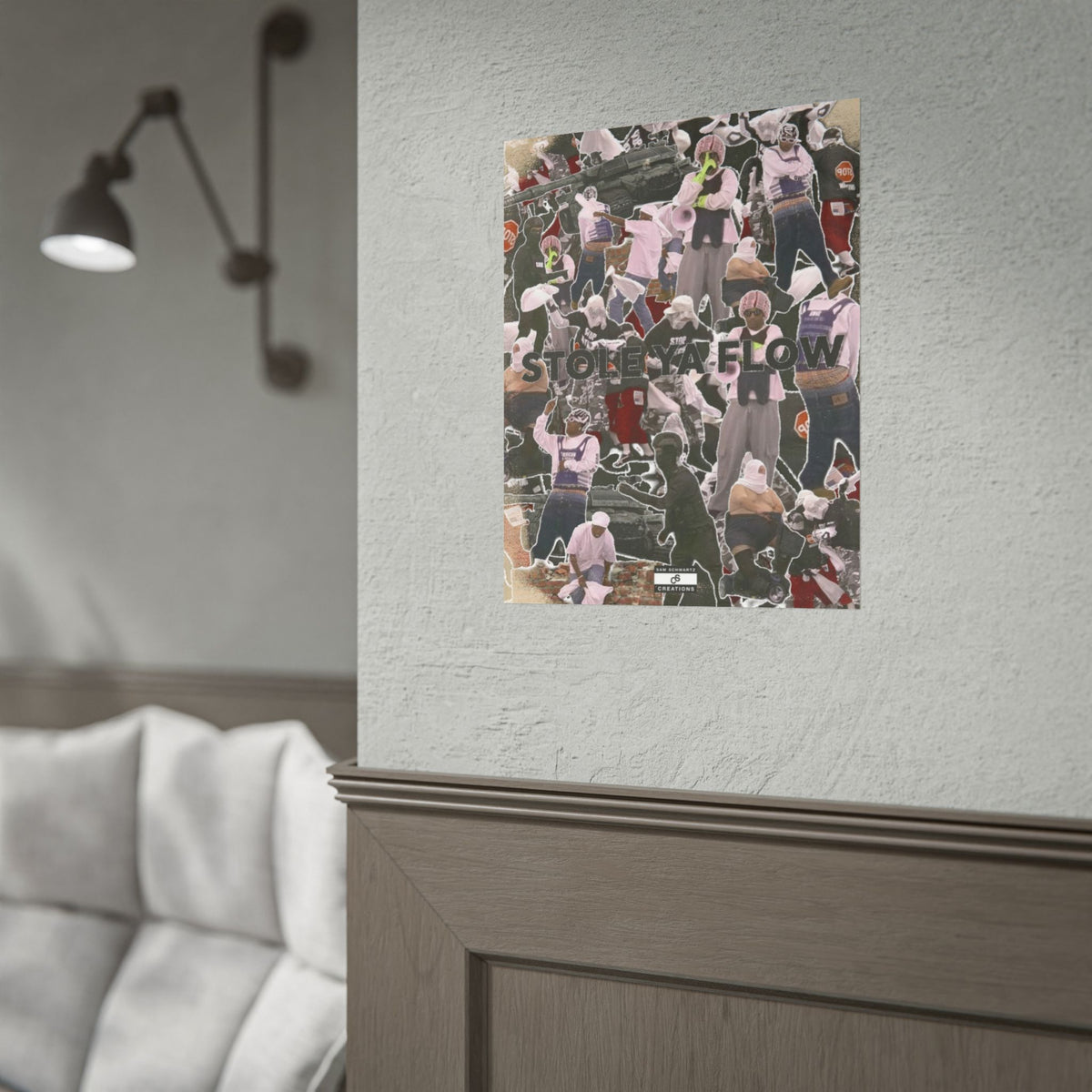 Stole Ya Flow Poster | Underground Hip-Hop Collage Wall Art